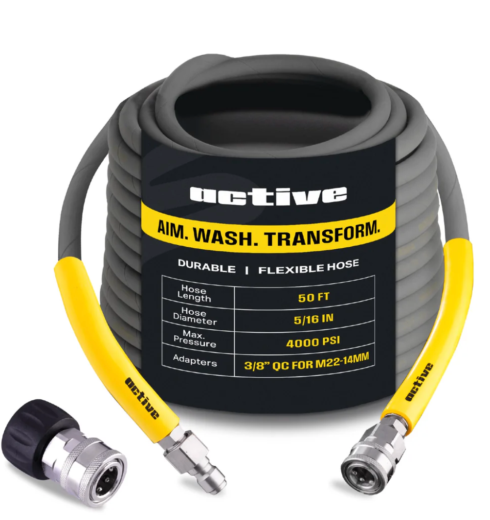 Active™ Pressure Washer Extension Hose – 5/16" | 50', 75', 100'