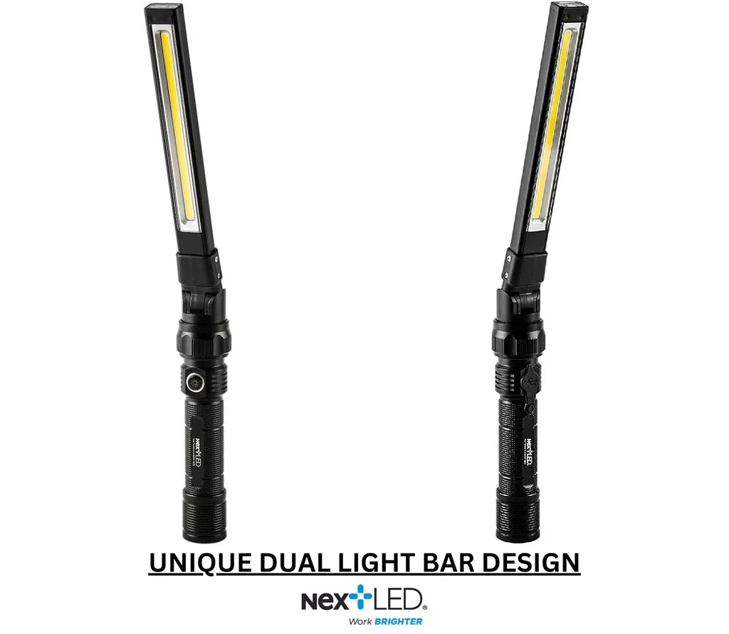NextLED - Rechargeable, Folding Bar Double Sided LED Task Light