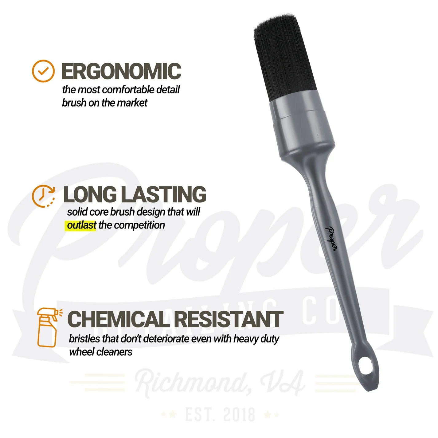 Proper Detailing Interior Detailing Brushes