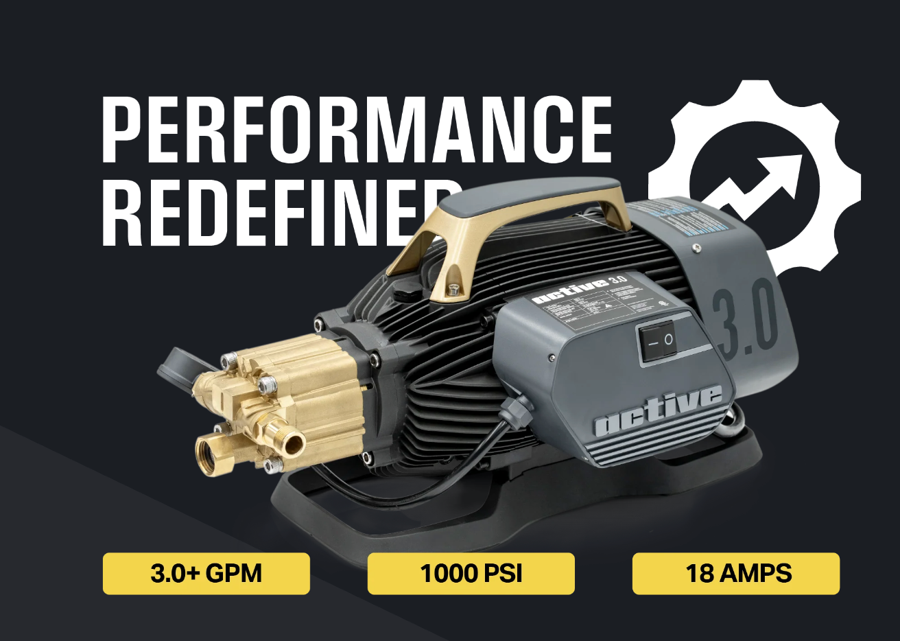 ACTIVE™ 3.0 Electric Pressure Washer (TOOL ONLY)