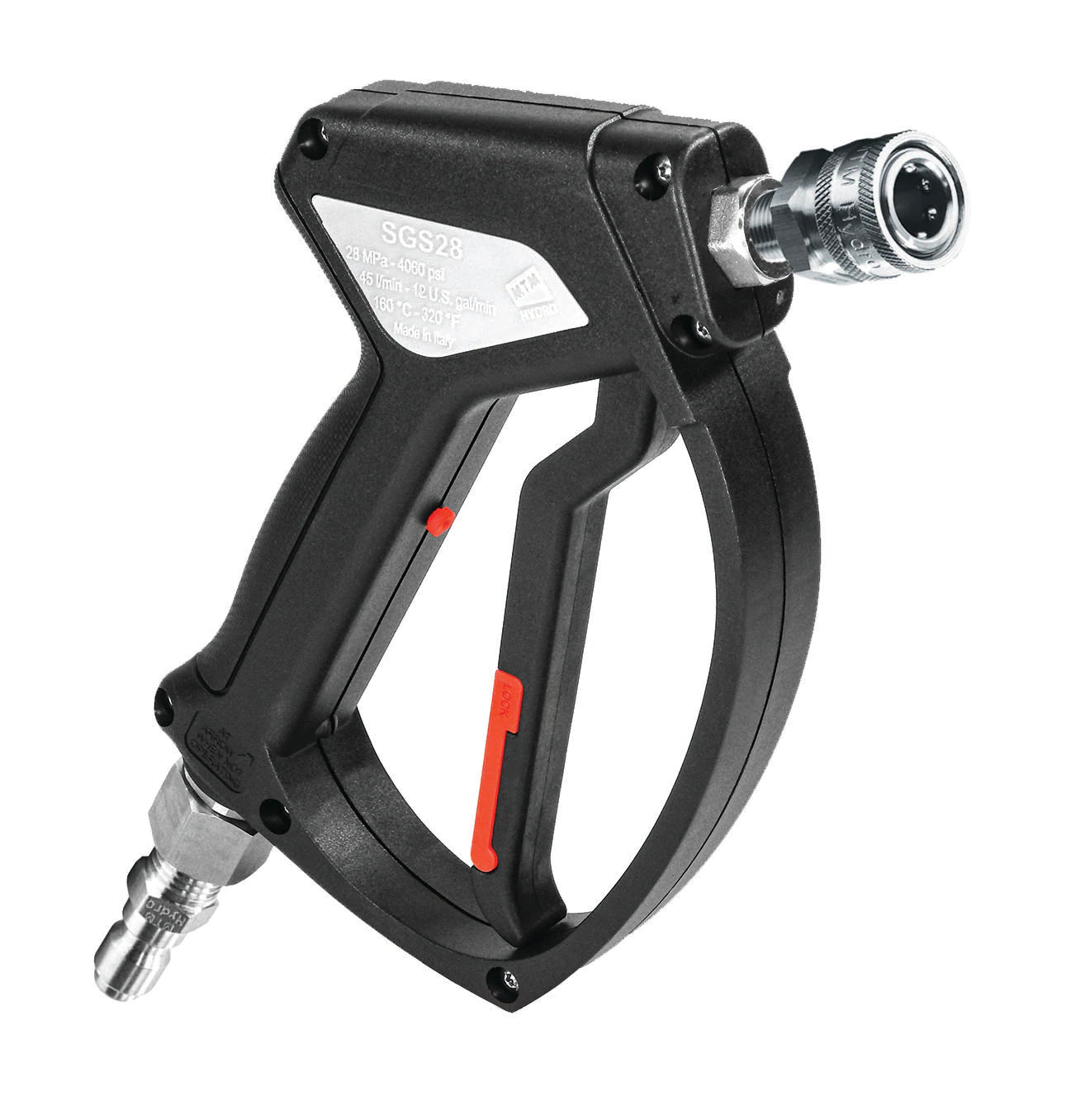 MTM HYDRO Easy Hold SGS28 Spray Gun with Stainless QC FITTINGS (10.5007)