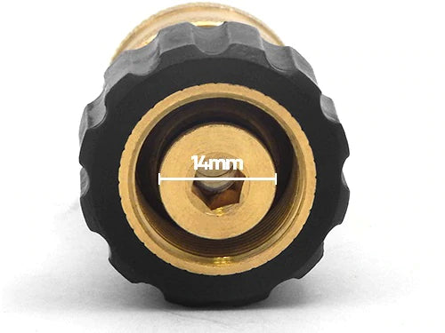 MTM Hydro Twist Seal Coupler X 3/8" Brass QC Coupler M22 - 24.0448