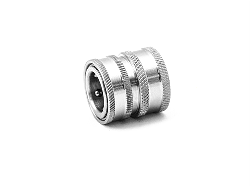 MTM HYDRO Stainless Garden Hose Coupler w/ Check Valve 24.5020