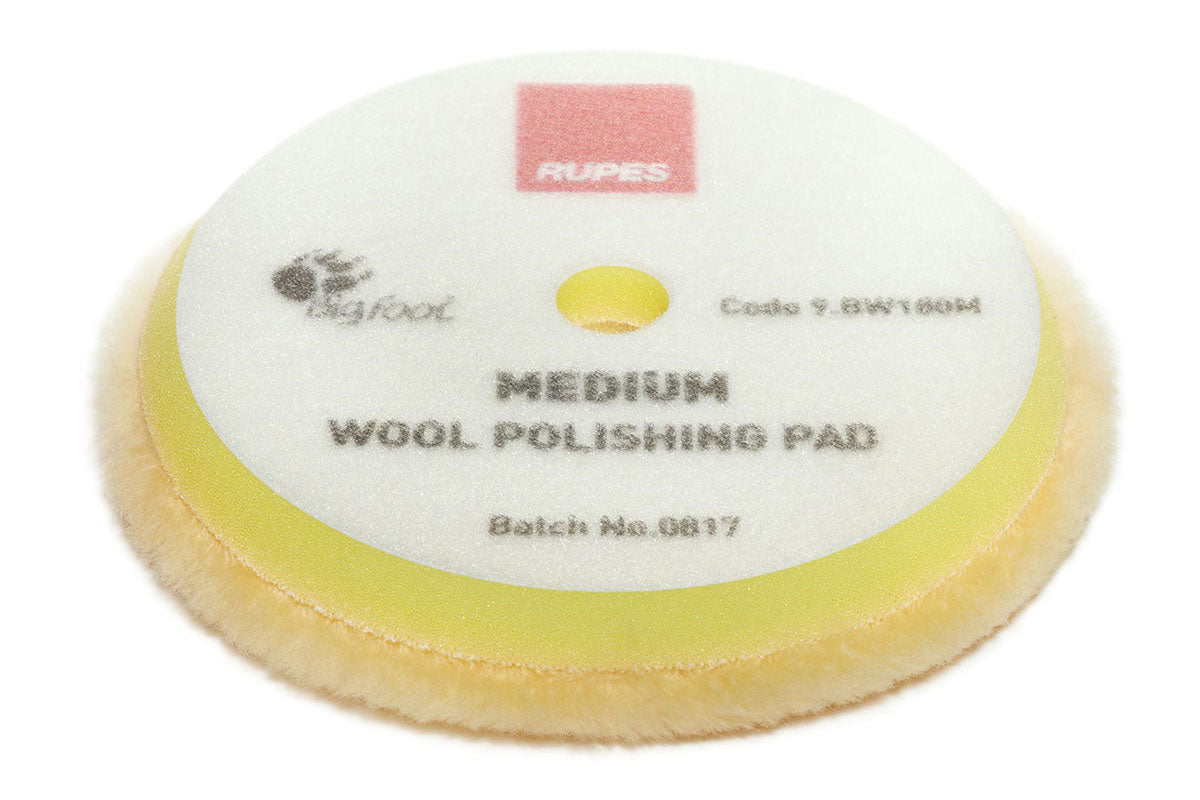 RUPES Medium Wool Polishing Pad (Yellow) - (90MM, 145MM, 170MM)