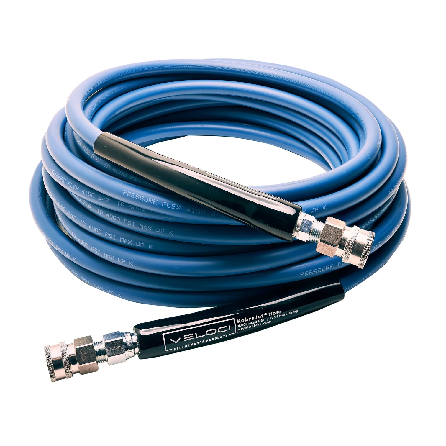 MTM/Veloci Performance KobraJet Smooth Blue 50’ 4,000 PSI w/ SS Couplers