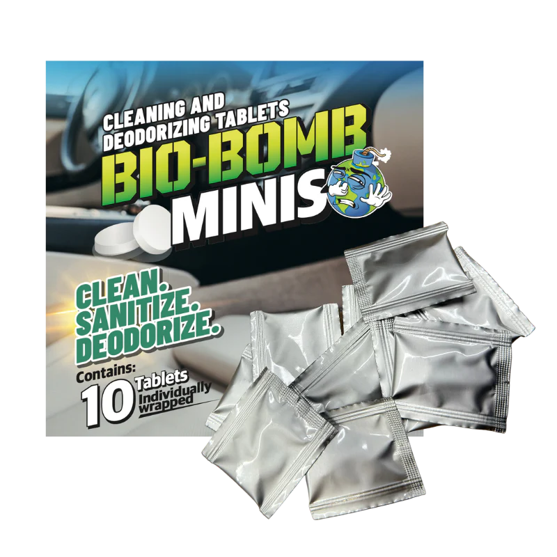 Bio Bombs - Bio-Bomb Minis: Dissolvable Cleaning and Deodorizing Tablets 10 Pack