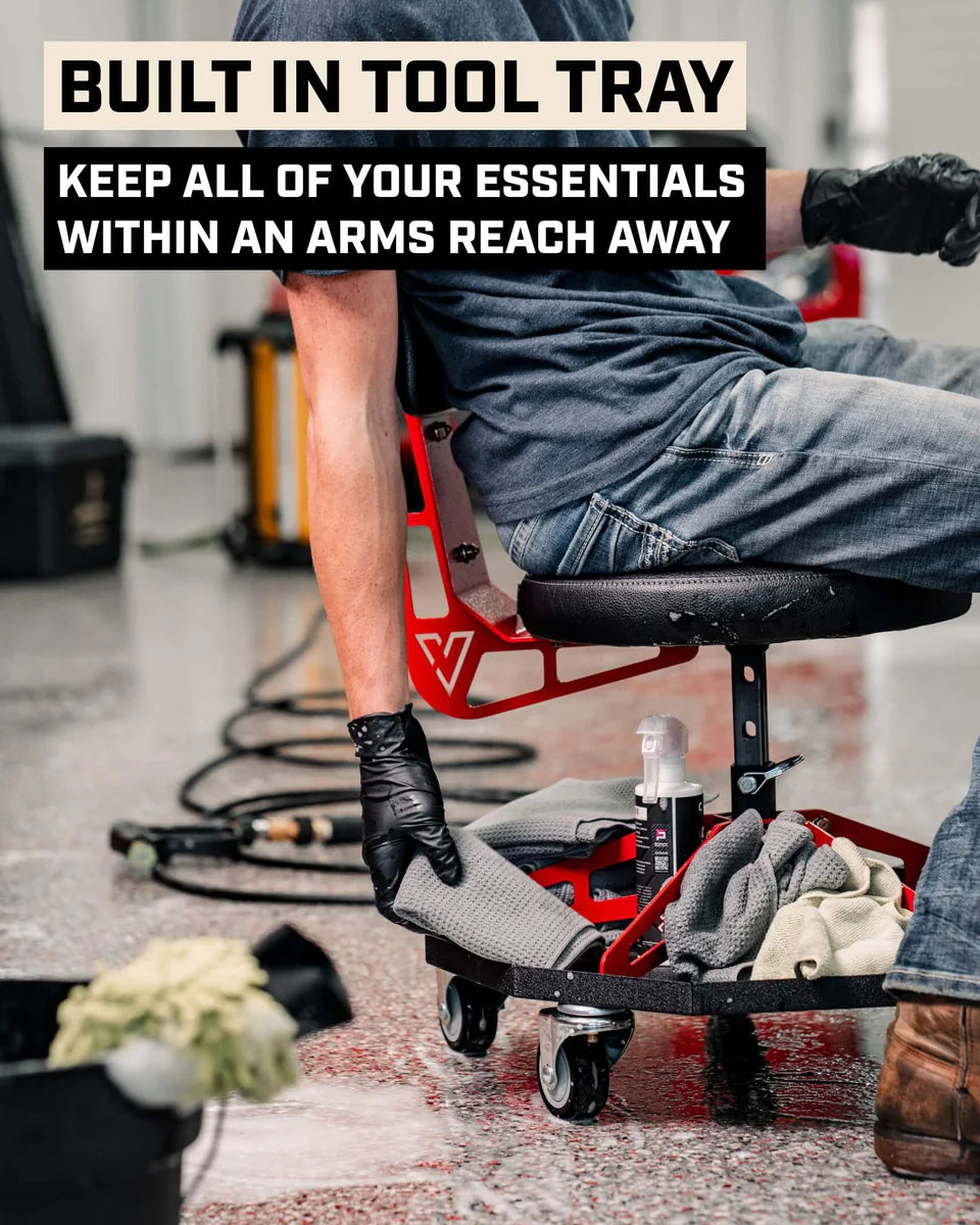 Vyper Chair | Robust Steel Sport  BLACK, BLUE & RED