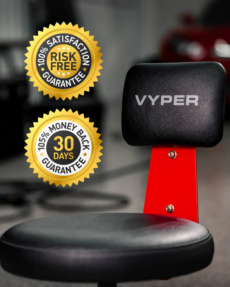 Vyper Chair | Robust Steel Sport  BLACK, BLUE & RED