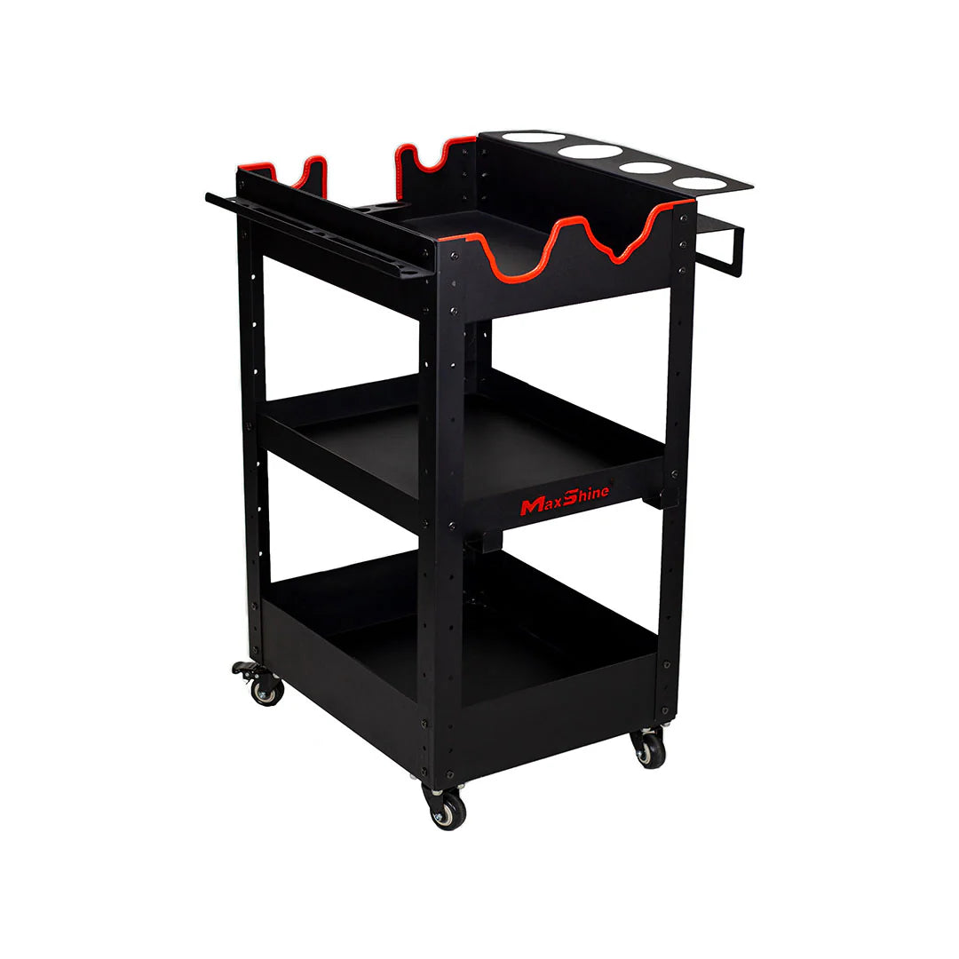 Maxshine Rolling Detailing Cart - Coated Steel