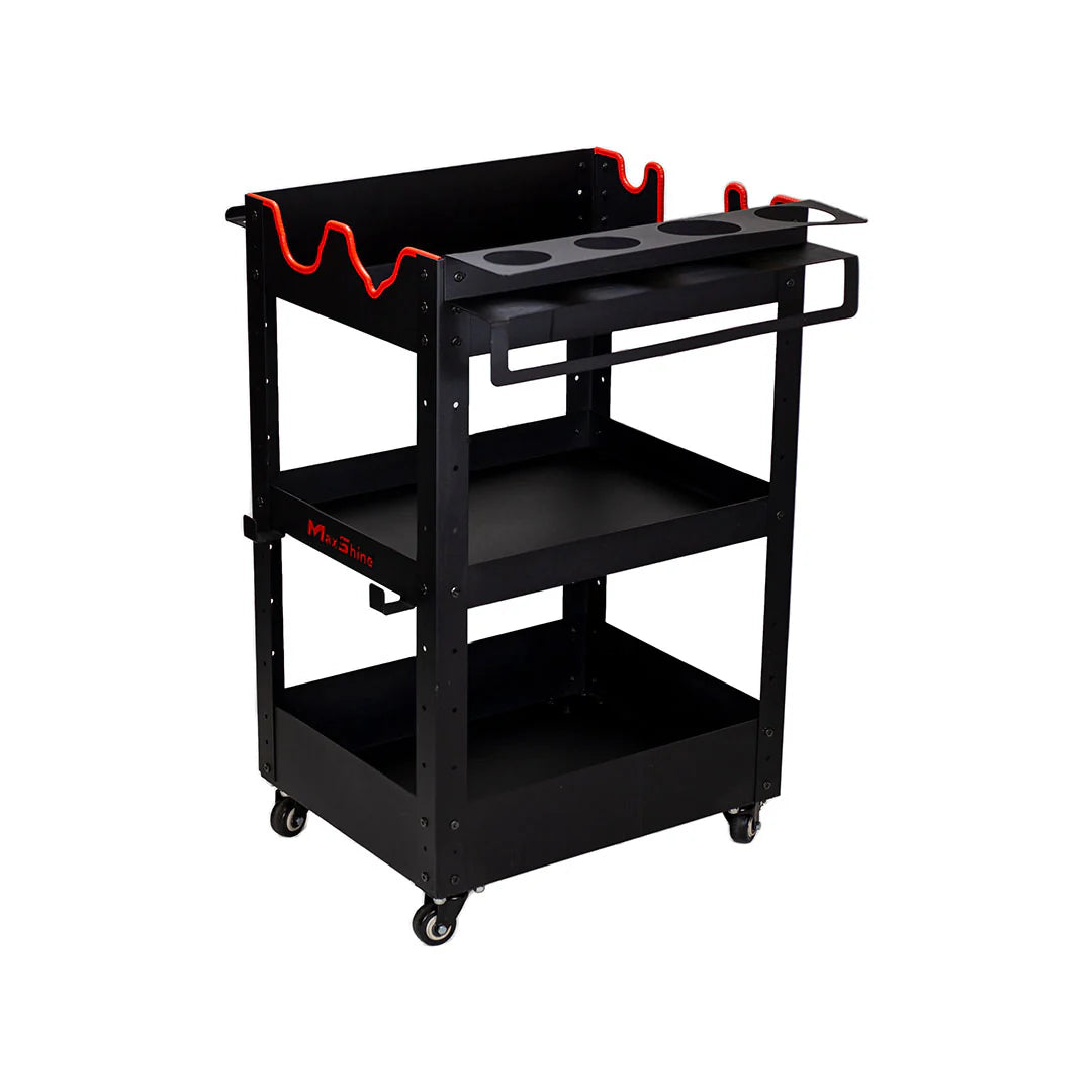 Maxshine Rolling Detailing Cart - Coated Steel