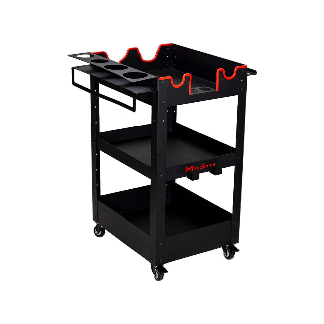 Maxshine Rolling Detailing Cart - Coated Steel