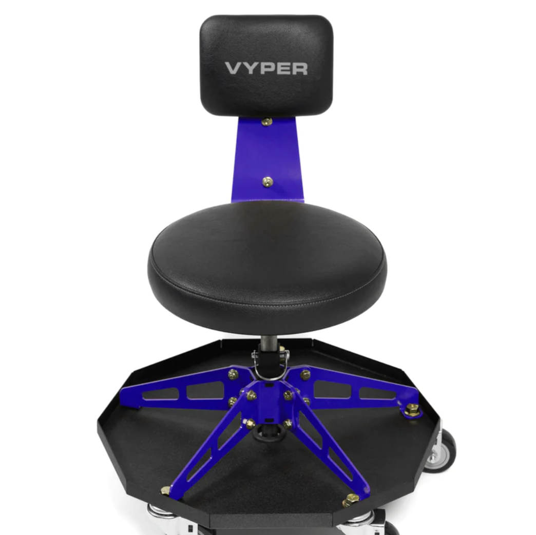 Vyper Chair | Robust Steel Sport  BLACK, BLUE & RED