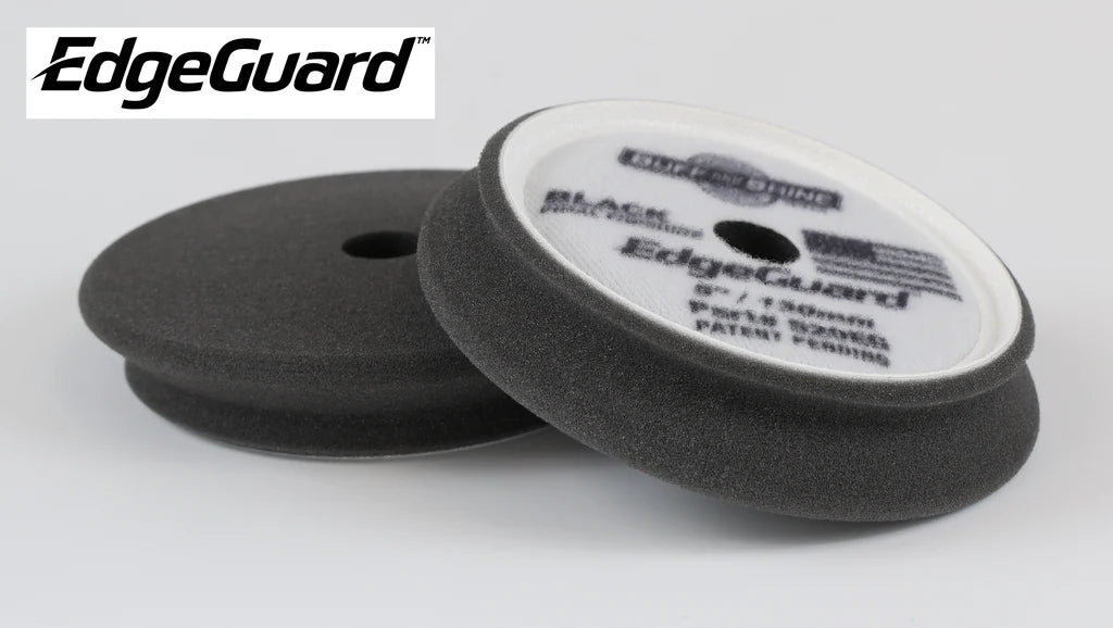 BUFF and SHINE EdgeGuard Black Foam Pad - Finishing (3", 5", 6")