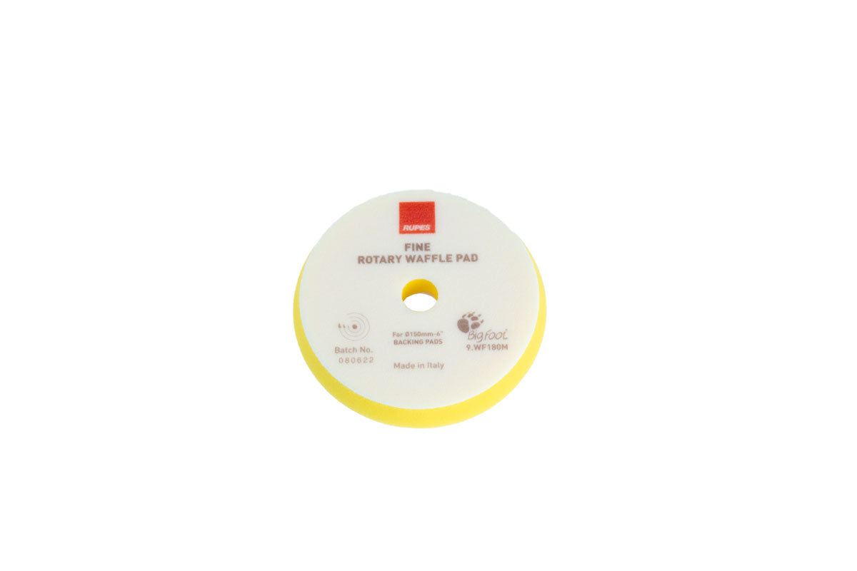 RUPES WAFFLE PADS FINE (YELLOW) 3", 5", 6", 6.5"