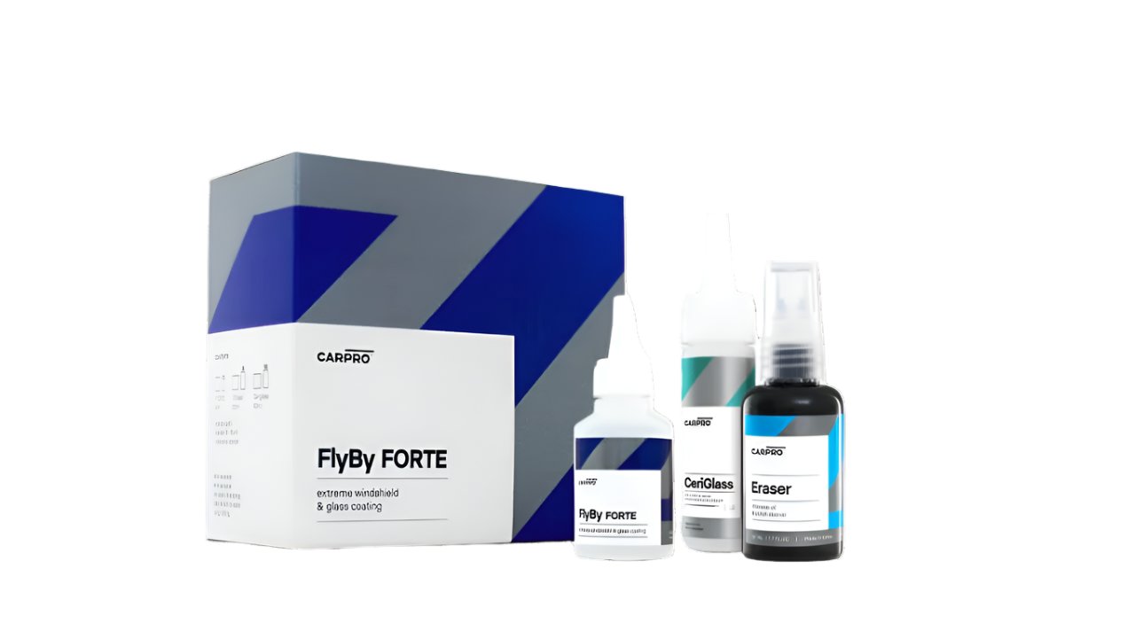 CarPro FLYBY FORTE 15ml Kit with ceri-glass and eraser v4
