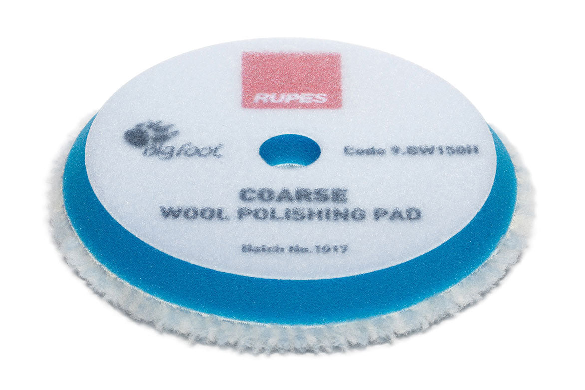 RUPES Coarse Wool Polishing Pad (Blue) - (90MM, 145MM, 170MM)