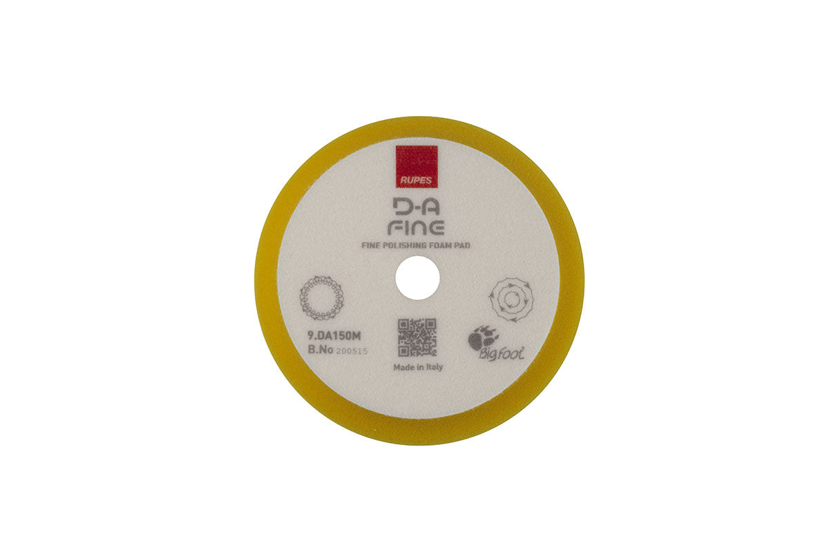 RUPES Fine Polishing Foam Pad (Yellow) - (100MM, 150MM, 180MM)