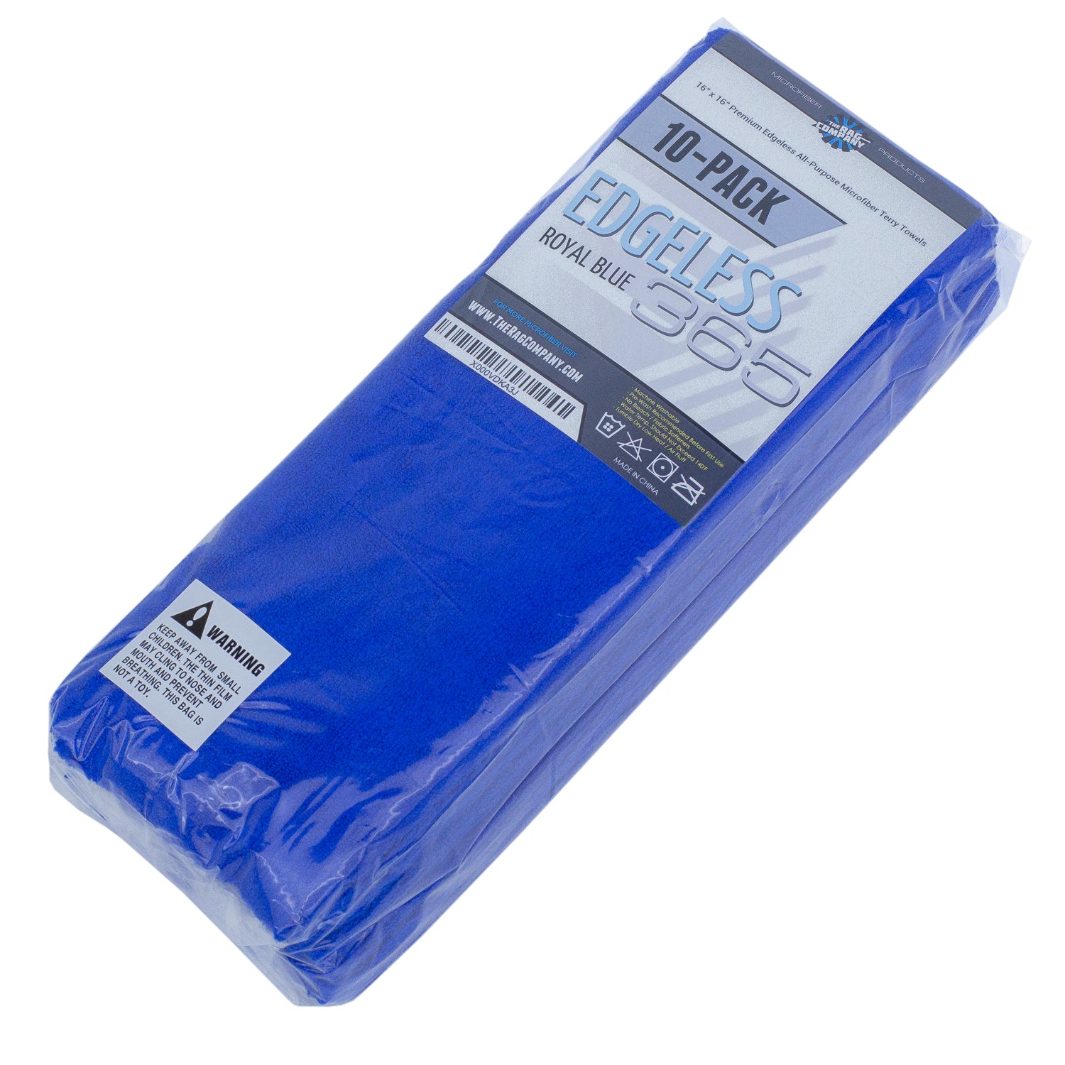 The Rag Company - Edgeless 365 - 16in. x 16in - Royal Blue