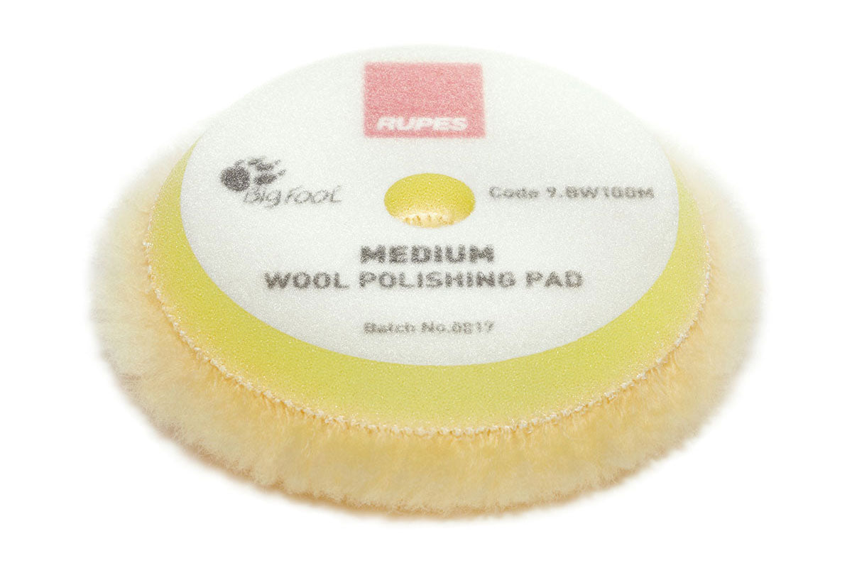 RUPES Medium Wool Polishing Pad (Yellow) - (90MM, 145MM, 170MM)