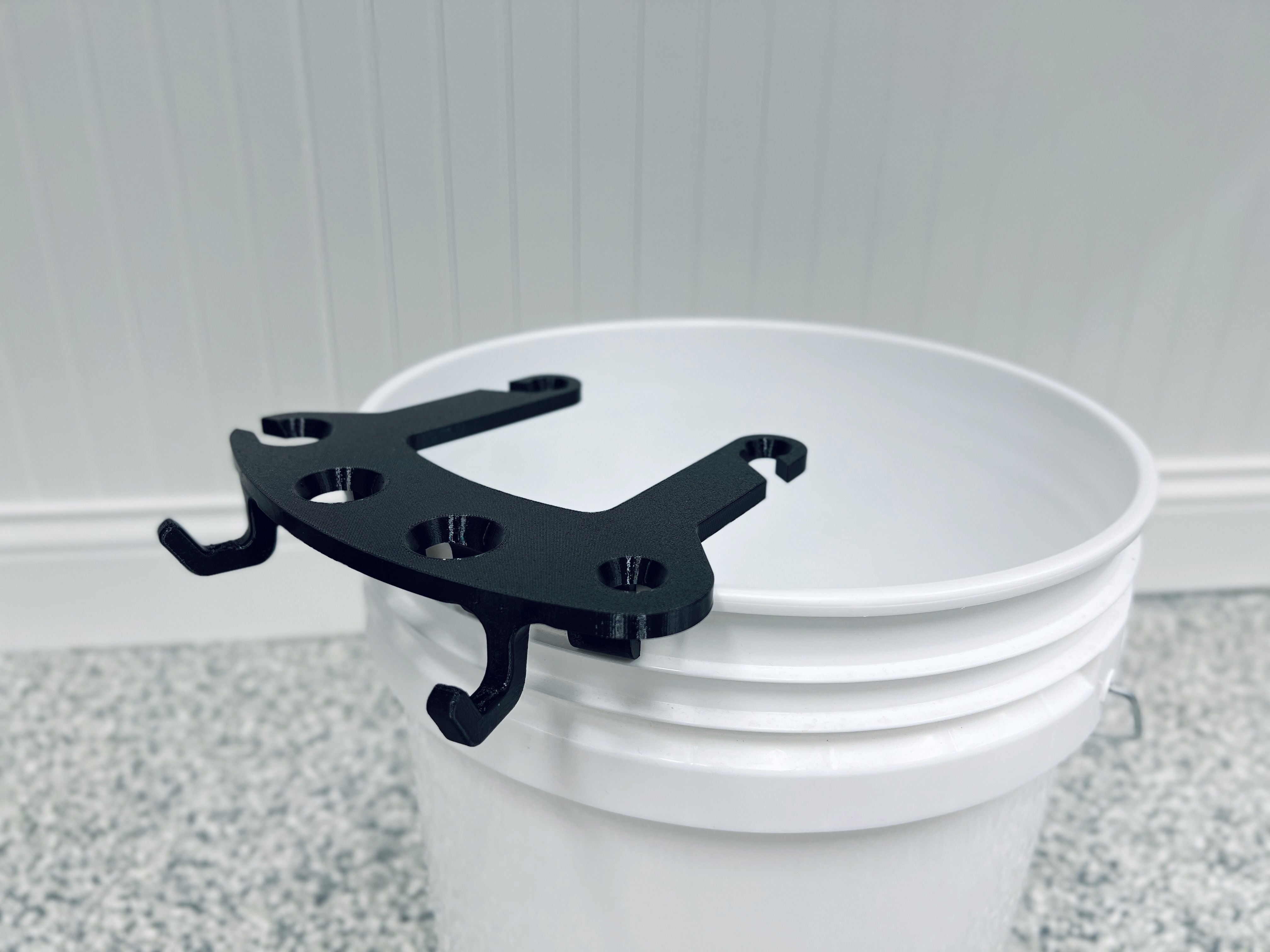 Stubby Nozzle Co. BucketCaddy™ - The Wheel, Tire, & Detailing Brush Holder Mount Attachment for 5-gallon and 6-gallon Car Wash Buckets