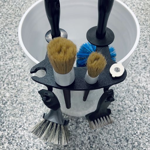 Stubby Nozzle Co. BucketCaddy™ - The Wheel, Tire, & Detailing Brush Holder Mount Attachment for 5-gallon and 6-gallon Car Wash Buckets